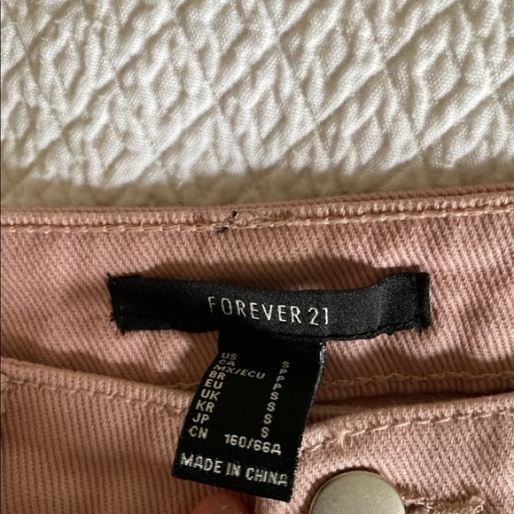 Forever 21 Pink Jean Skirt - Picture 4 of 4